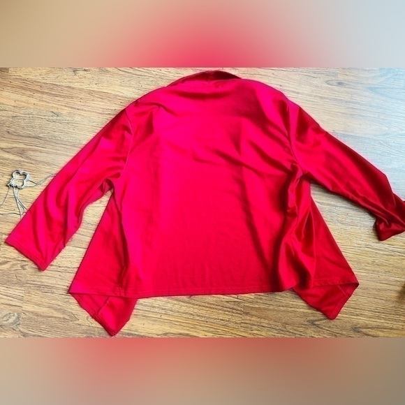 Tickled Teal 3/4 cardigan- size L - Picture 3 of 3